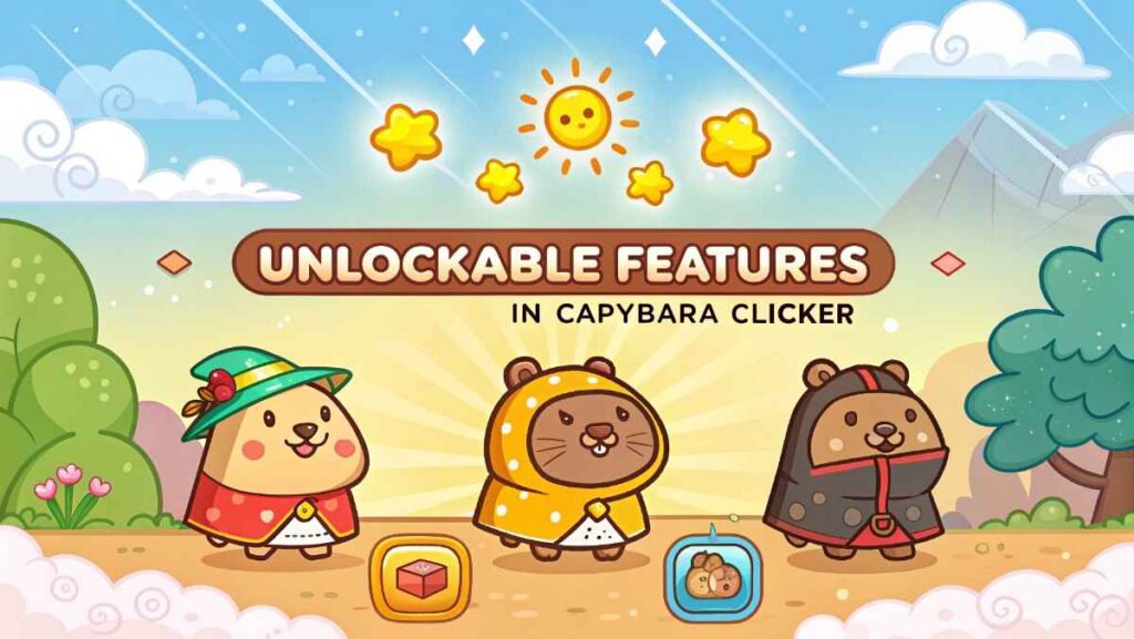 Unlockable Features in Capybara Clicker
