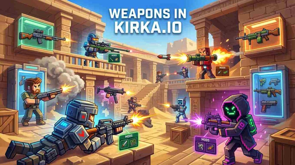 Weapons in Kirka.io